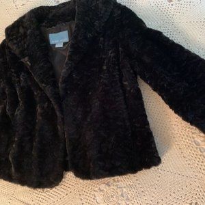 Nine West Faux Fur Jacket size Large